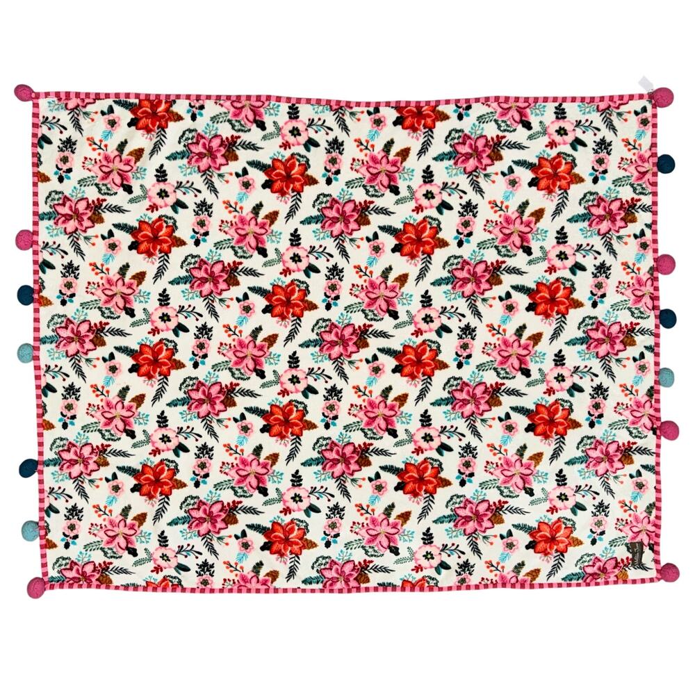 Matilda Jane Discontinued/HTF “All Snuggled Up” Sherpa Blanket Floral